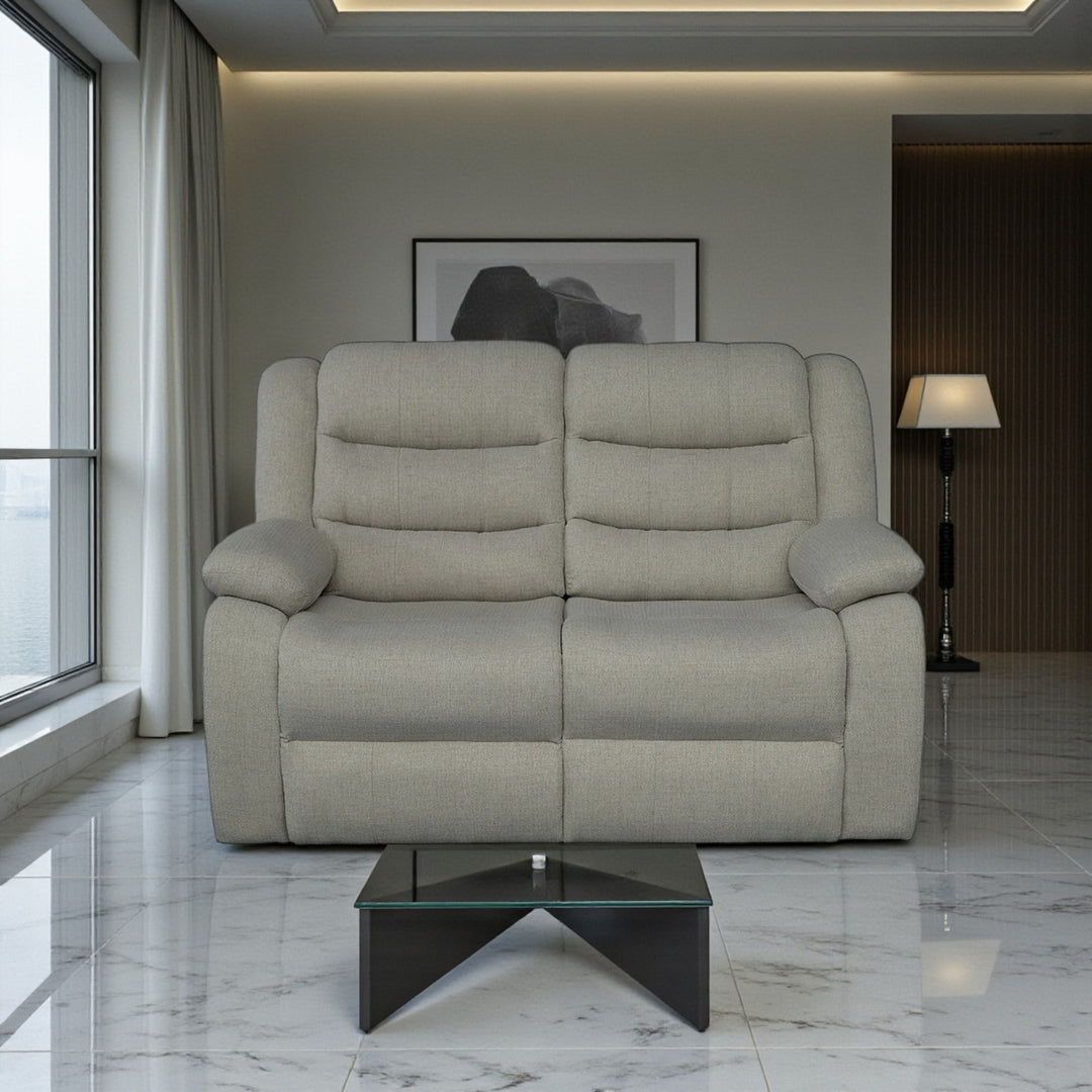 Dioro Recliner Loveseat – Grey Comfort with Modern Charm