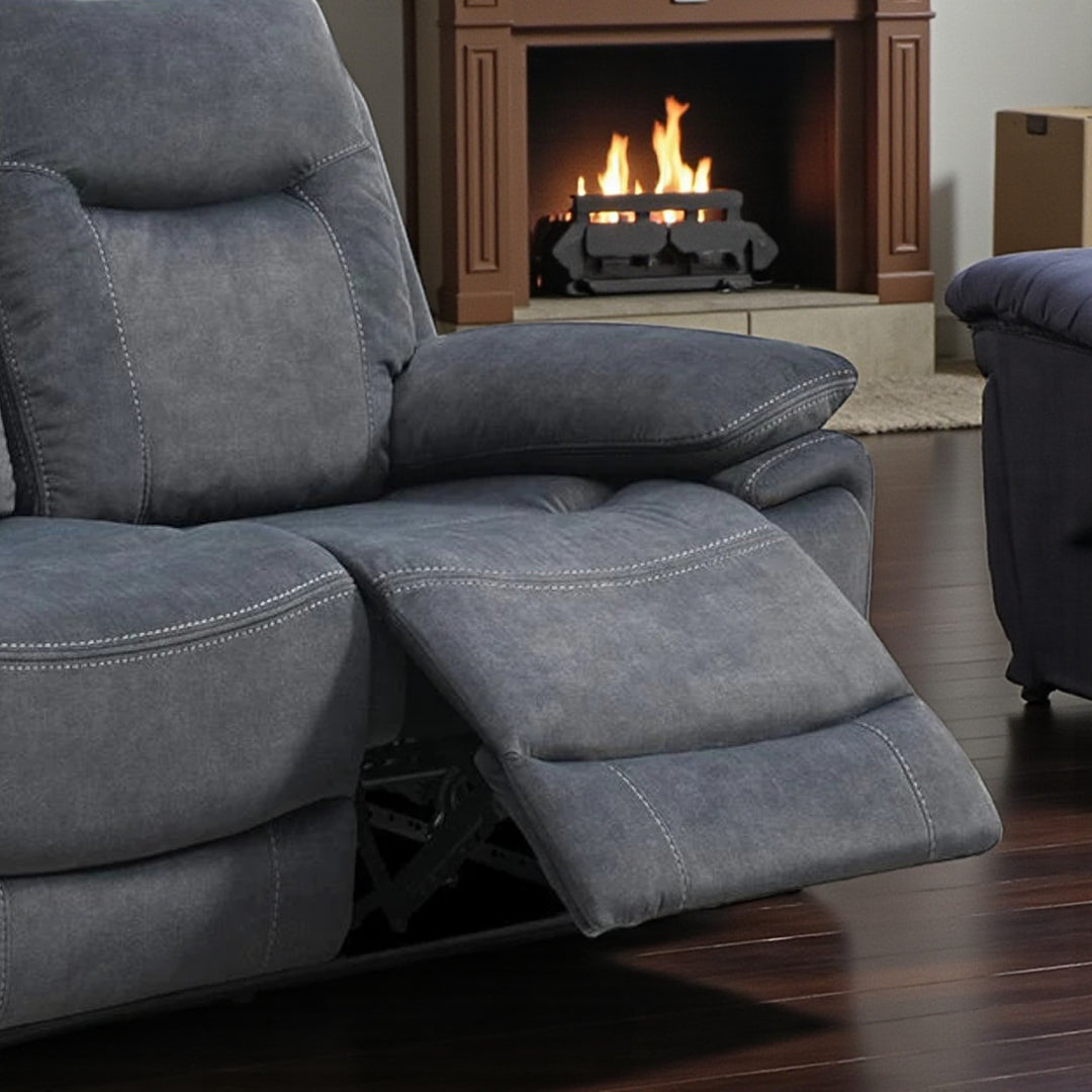 Gravon Recliner Loveseat – Grey Elegance with Everyday Comfort