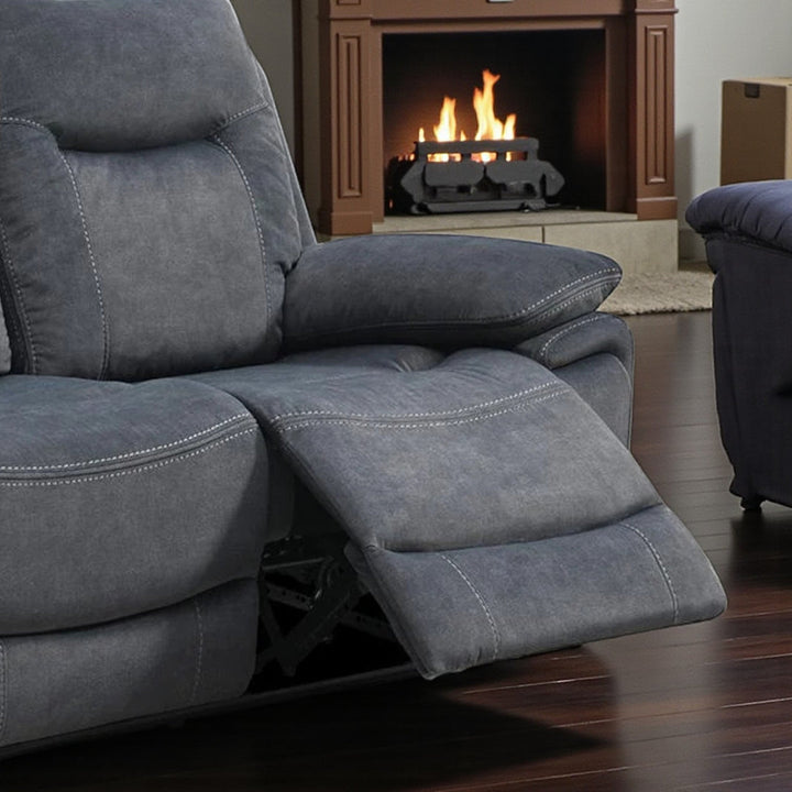 Gravon Recliner Loveseat – Grey Elegance with Everyday Comfort