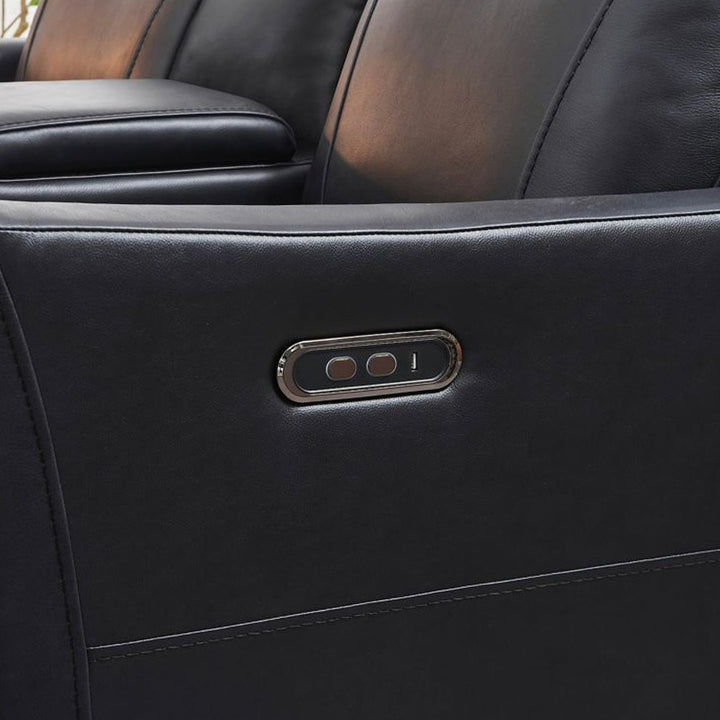 Solace Power Recliner Set – Chair, Loveseat & Sofa in Black Leathaire