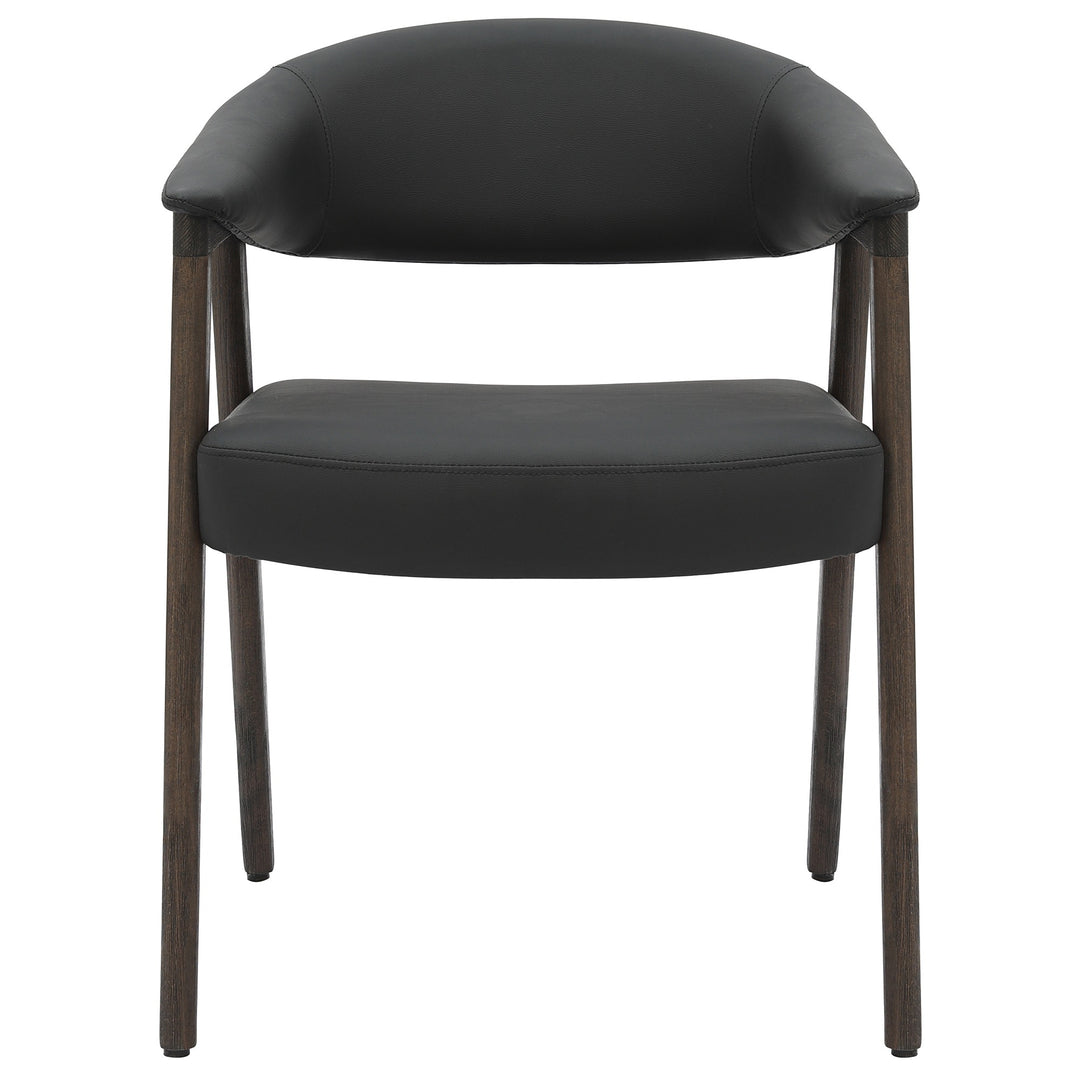 Falvion 7-Piece Mid-Century Modern Dining Set – Solid Mango Wood Table with Upholstered Chairs