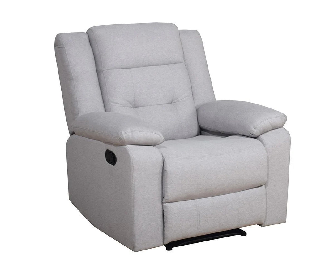 Reclino Recliner Chair with Manual Recline & Glider | Comfortable Fabric Recliner