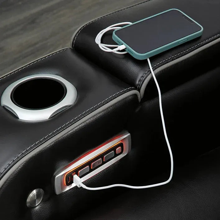 Tivaro Recliner Set – Sleek Black, 3-Piece Power Recliner (Chair + Loveseat + Sofa)