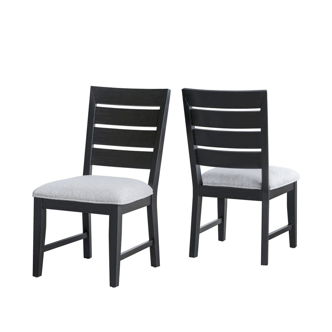 Diamond Crest Dining Chair Set of 2 – Solid Acacia & Rubberwood Chairs with 22kg Memory Foam Seating, Splayed Legs and Natural Wood Finish Modern Design