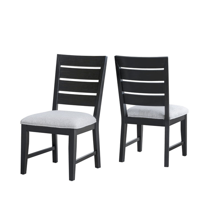 Diamond Crest Dining Chair Set of 2 – Solid Acacia & Rubberwood Chairs with 22kg Memory Foam Seating, Splayed Legs and Natural Wood Finish Modern Design