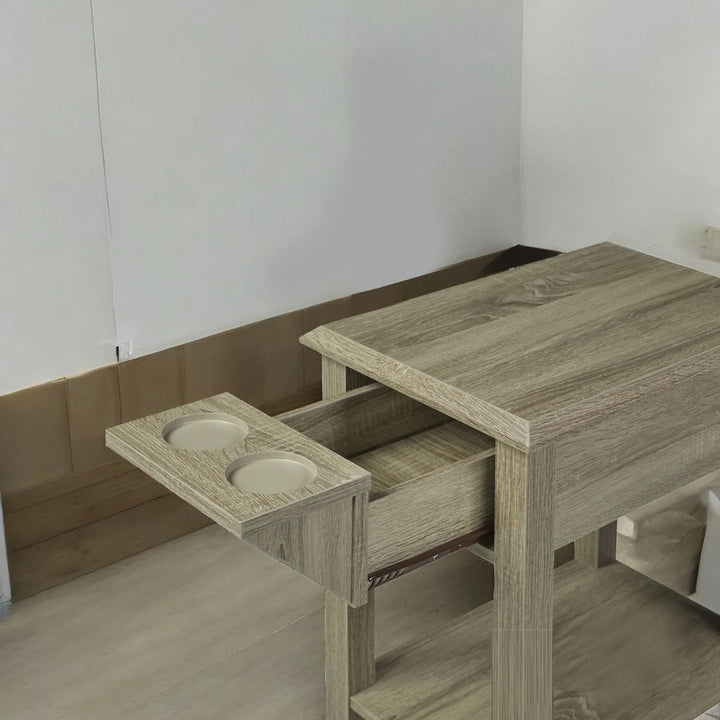 Axis Dark Cherry Telephone Stand – Modern Elegance & Functionality