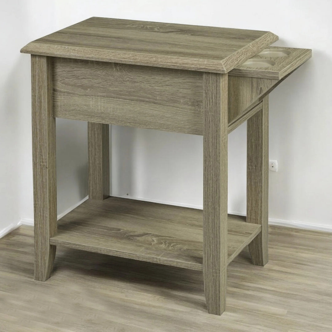 Axis Dark Cherry Telephone Stand – Modern Elegance & Functionality