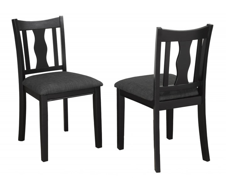 Queensford Dining Chairs Set of 2 – Timeless Slat Back Chairs with Upholstered Foam Seats