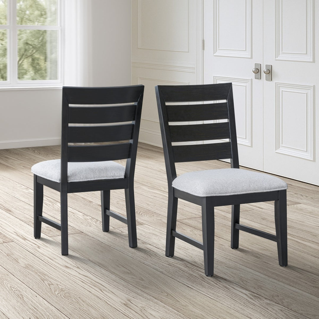 Diamond Crest Dining Chair Set of 2 – Solid Acacia & Rubberwood Chairs with 22kg Memory Foam Seating, Splayed Legs and Natural Wood Finish Modern Design