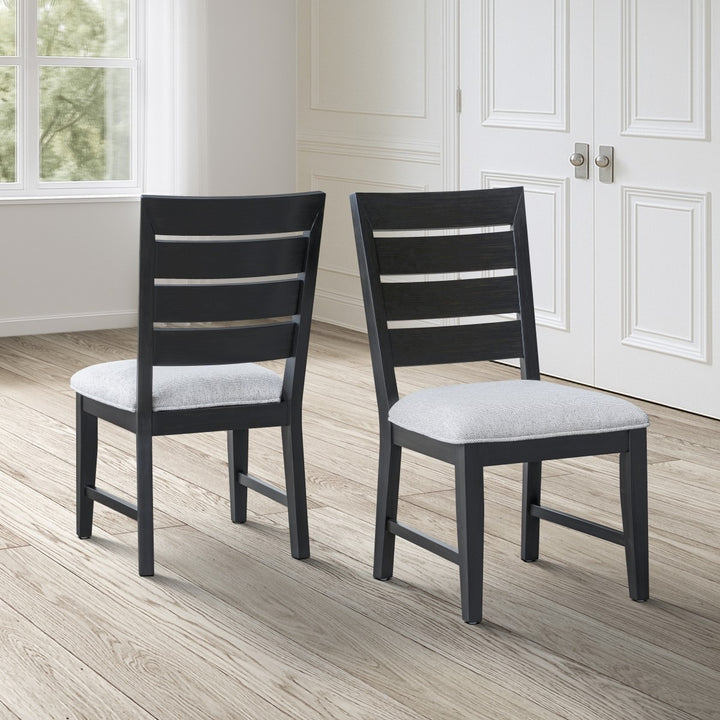 Diamond Crest Dining Chair Set of 2 – Solid Acacia & Rubberwood Chairs with 22kg Memory Foam Seating, Splayed Legs and Natural Wood Finish Modern Design