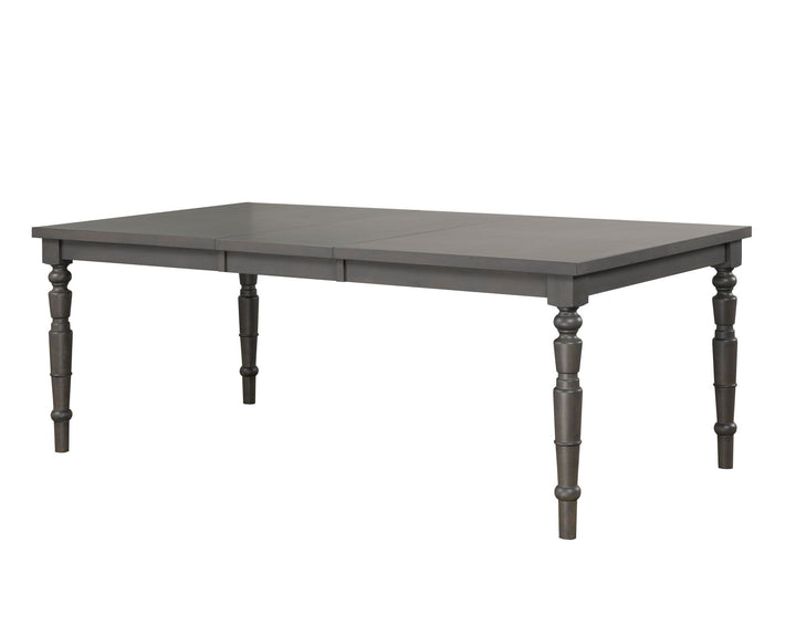 Lunara Acacia Wood Extendable Dining Table with Carved Legs & Nail-Head Trim