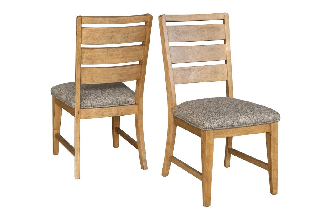 Regalia Dining Chair Set of 2 – Modern Upholstered Chairs with Solid Wood Frame, Memory Foam Seating and Natural Finish Design