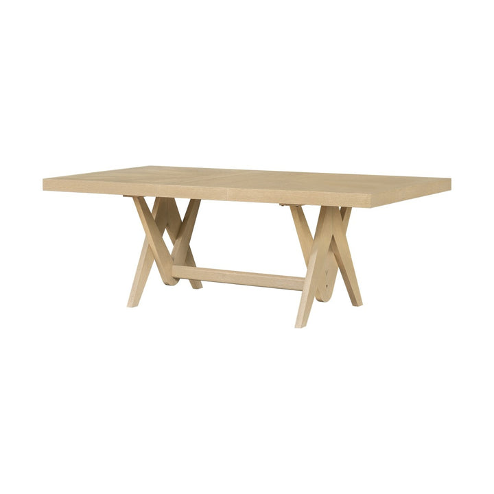 Alberta Modern Luxury Extendable Dining Table – Solid Wood Premium Design Natural Finis