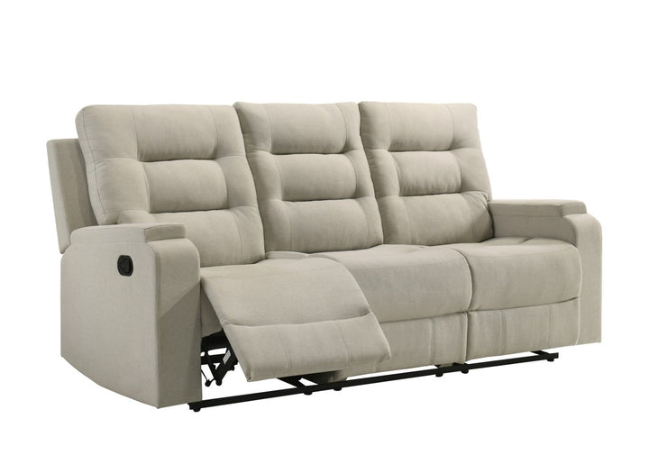Lakehurst Recliner Sofa with Drop-Down Tray and Built-In Cup Holders – Premium Classic Comfort Reclining Seating for Living Room, Family Room And Entertainment Areas