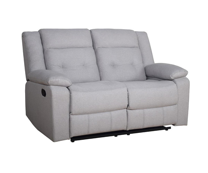 Fioren Recliner Loveseat – Grey Comfort with Timeless Charm