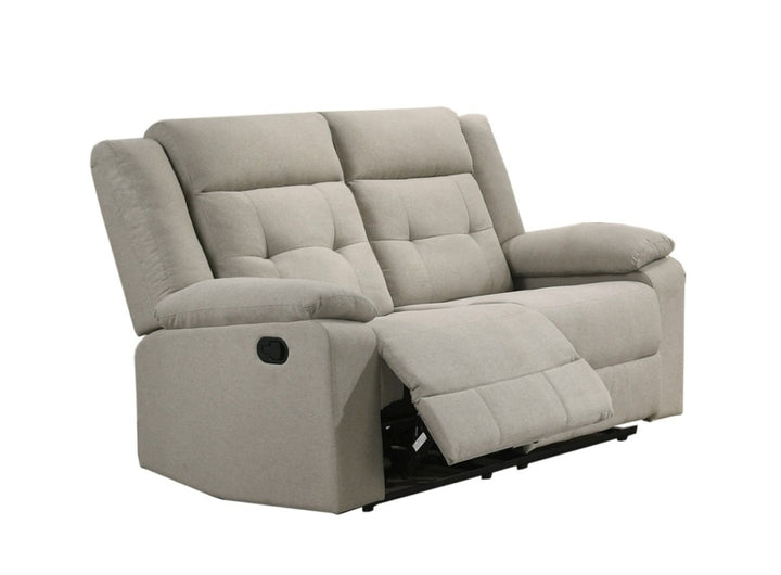 Parkstone Linen Recliner Loveseat – Premium Fabric Comfort Seating with Full Foam Construction, Tufted Details, Smooth Reclining Function, and Timeless Design for Living Room