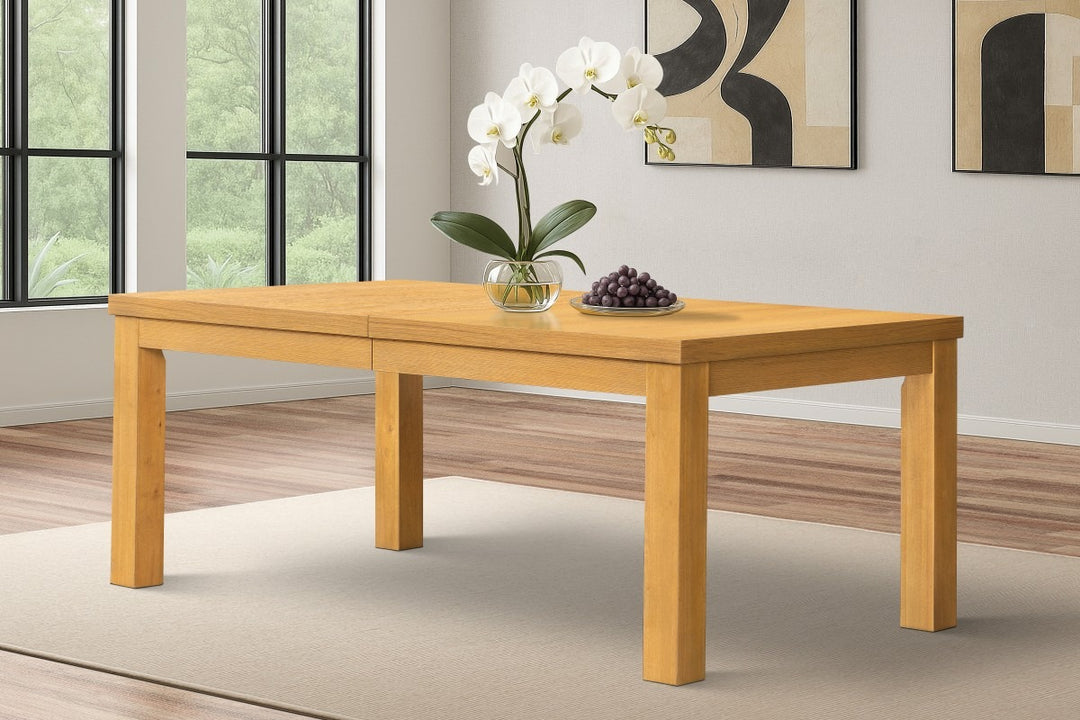 Aurora Extendable Solid Wood Dining Table in Dark Oak | Acacia & Rubberwood Modern Timeless Design