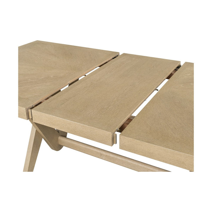Alberta Modern Luxury Extendable Dining Table – Solid Wood Premium Design Natural Finis