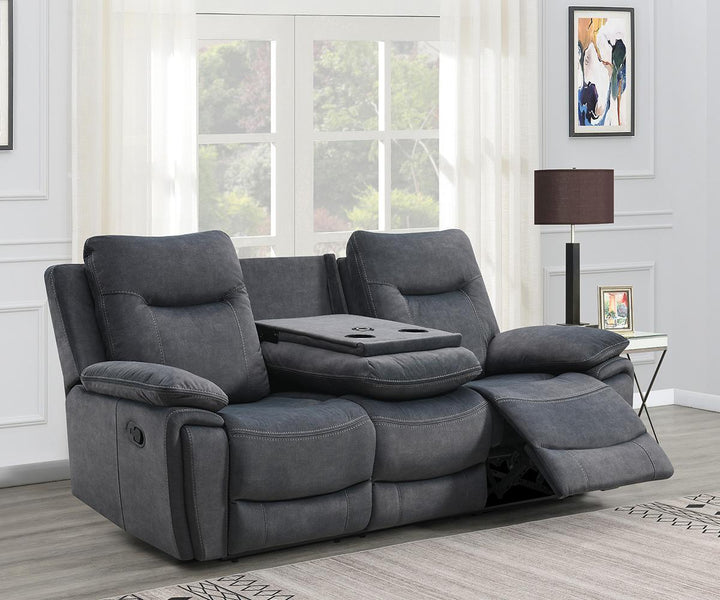 Praxen Recliner Sofa – Modern Grey Luxury with Smart Comfort