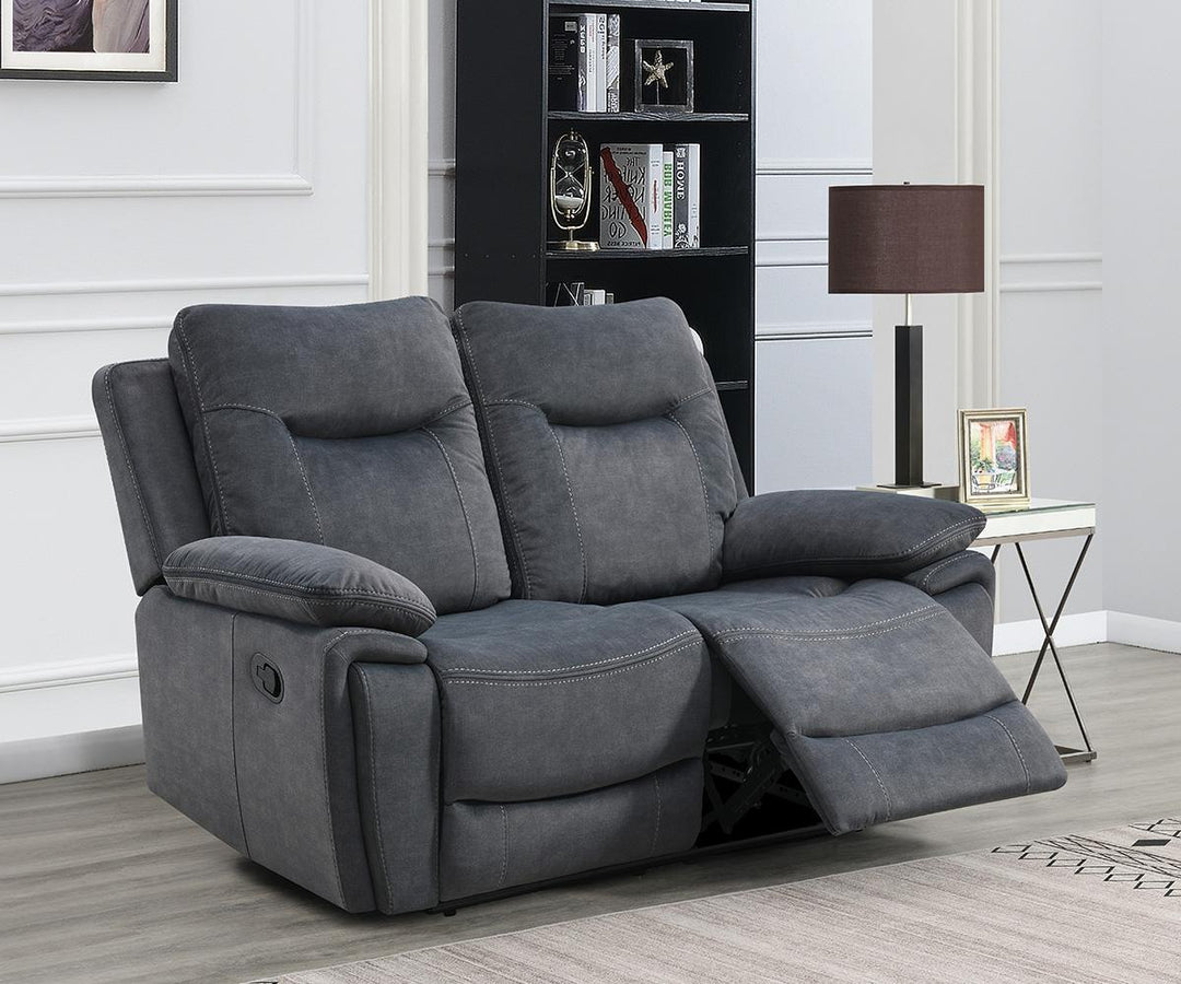 Gravon Recliner Loveseat – Grey Elegance with Everyday Comfort