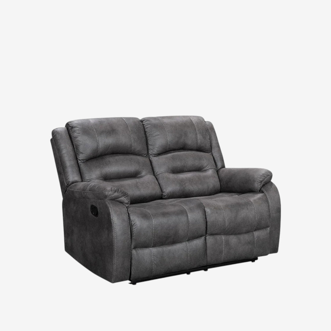 Quaro Recliner Loveseat – Modern Grey Comfort with Timeless Appeal