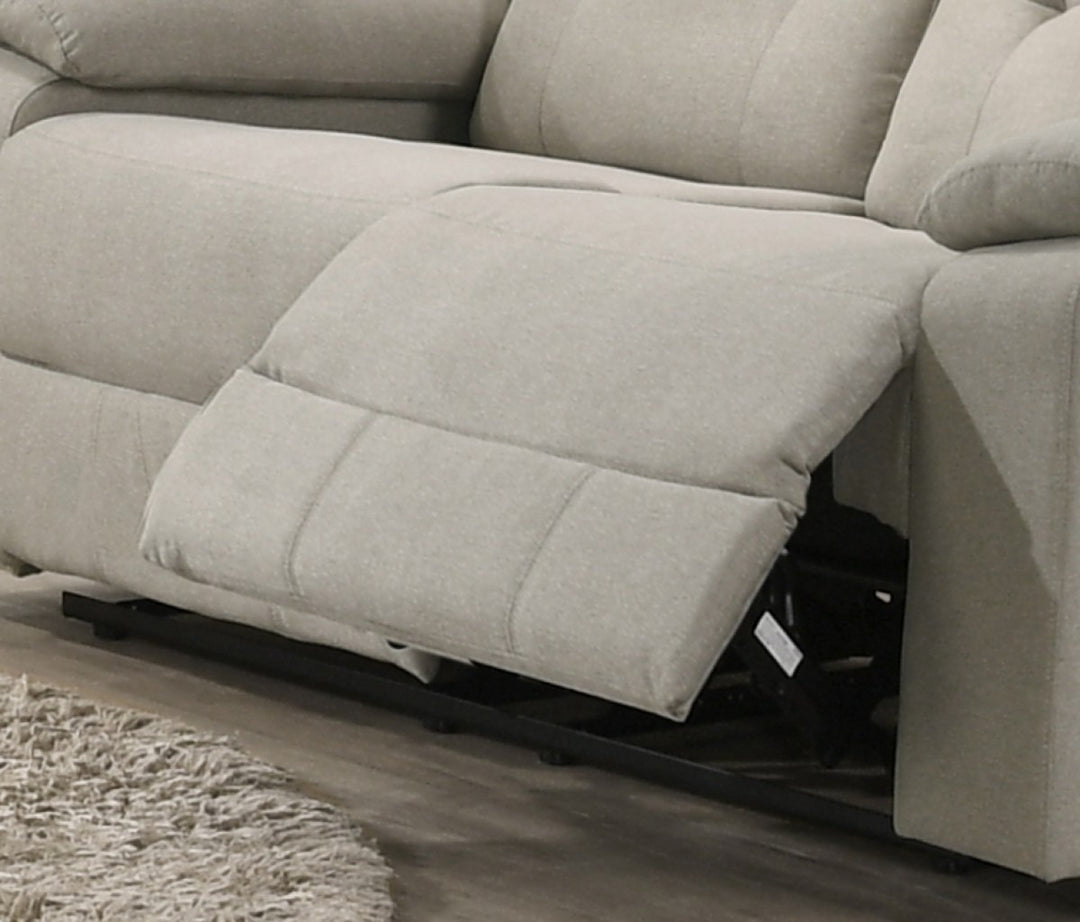 Parkstone Linen Recliner Loveseat – Premium Fabric Comfort Seating with Full Foam Construction, Tufted Details, Smooth Reclining Function, and Timeless Design for Living Room