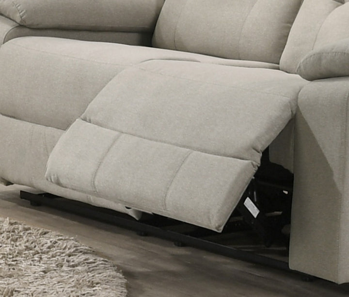 Parkstone Linen Recliner Loveseat – Premium Fabric Comfort Seating with Full Foam Construction, Tufted Details, Smooth Reclining Function, and Timeless Design for Living Room