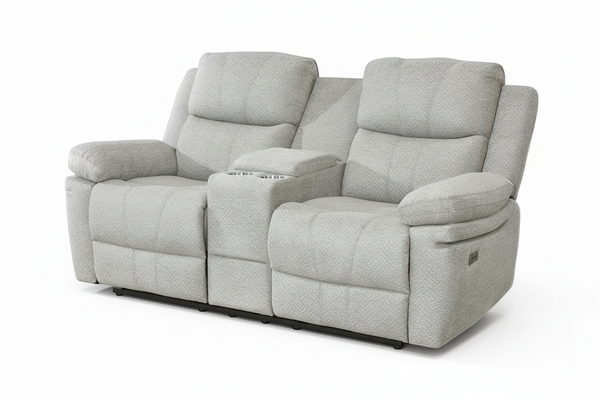 Majesty Cloud Recliner Loveseat – Modern Dual Power Recliner Sofa for Two with USB Charging Ports, Center Tray and Premium Comfort Seating