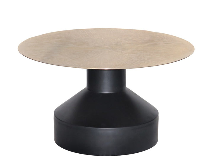 Luxora Luxury Iron Coffee Table with Black & Gold Finish, Timeless Design for Modern Elegant Living Spaces