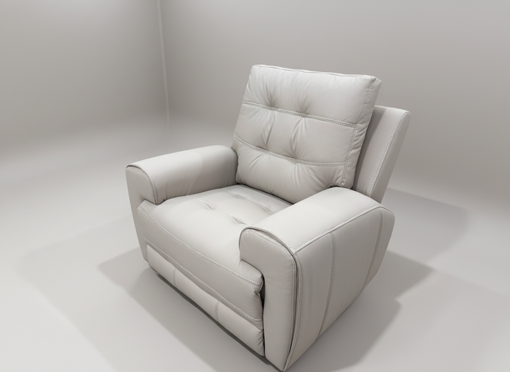 Orbis Power Recliner – Premium  Beige Cognac Aire-Leather Fabric Upholstery with HD Foam Seating, Power Reclining Mechanism and Modern Comfort Features for Living Spaces