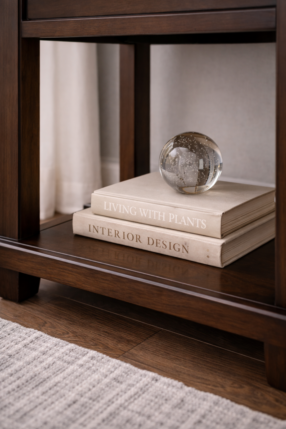Arden Peak Solid Wood Nightstand – Bedside Table with Storage Drawer, Open Shelf, Framed Design and Timeless Bedroom Side Table Furniture