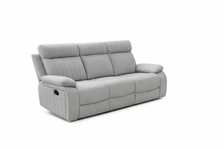 Lakehurst Recliner Sofa with Drop-Down Tray and Built-In Cup Holders – Premium Classic Comfort Reclining Seating for Living Room, Family Room &amp; Entertainment Areas