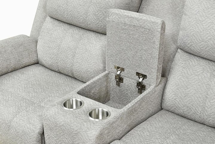 Majesty Cloud Recliner Loveseat – Modern Dual Power Recliner Sofa for Two with USB Charging Ports, Center Tray and Premium Comfort Seating