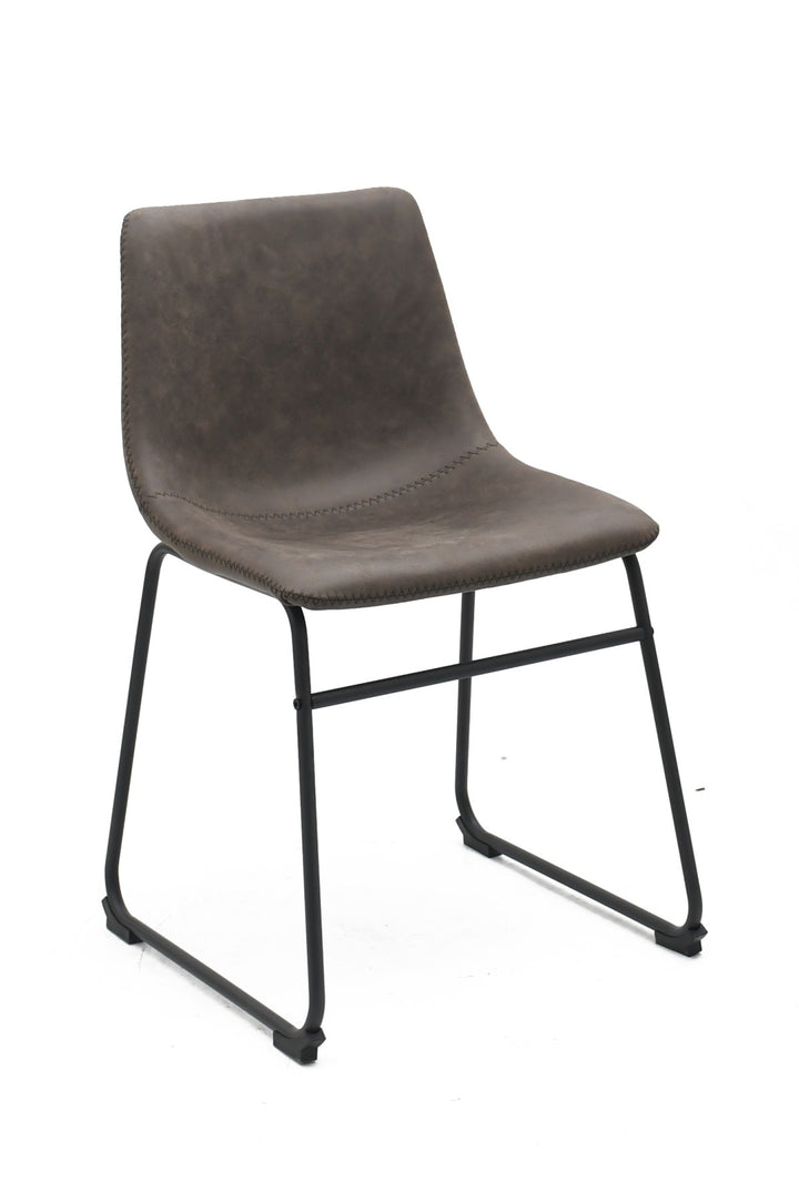 Noble Grace Dining Chair Set of 2 – Modern Upholstered Chairs with Steel Frame, Sled Base and Ergonomic Comfort Design