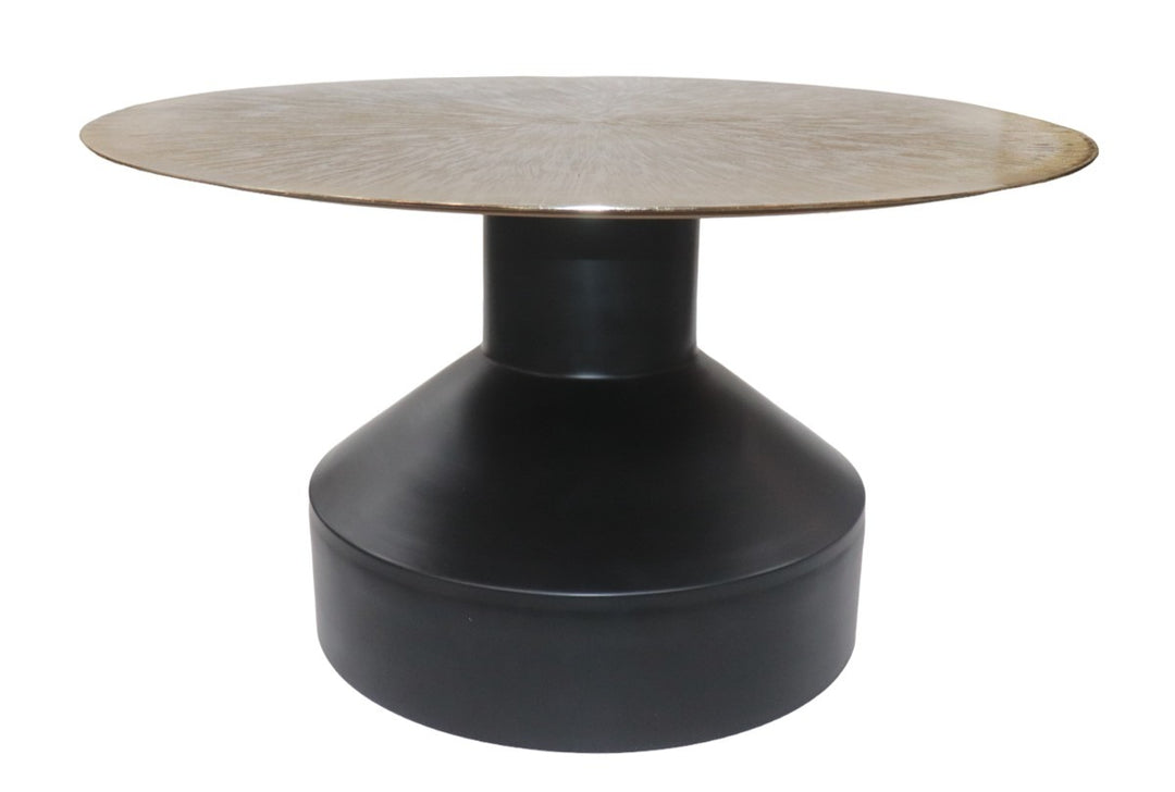 Luxora Luxury Iron Coffee Table with Black & Gold Finish, Timeless Design for Modern Elegant Living Spaces
