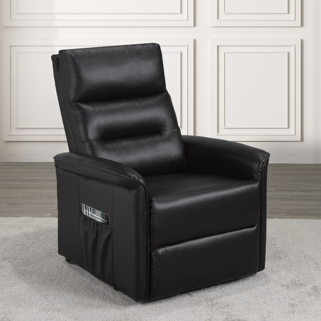 Elysia Recliner Lift Chair | Power Reclining Fabric Chair with Lift Function – Dazzling Black