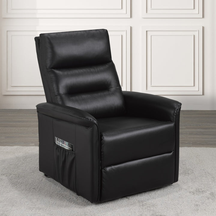 Elysia Recliner Lift Chair | Power Reclining Fabric Chair with Lift Function – Dazzling Black