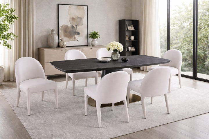 Montera 7-Piece Dining Set with Upholstered Chairs