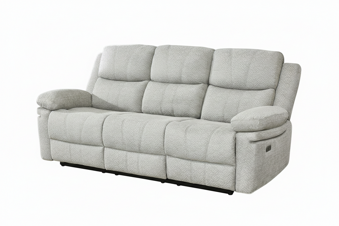Opulence Recliner Sofa – Modern Dual Power Recliner with Center Console, USB Charging Ports and Premium Comfort Seating