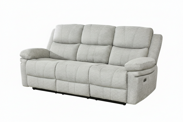 Opulence Recliner Sofa – Modern Dual Power Recliner with Center Console, USB Charging Ports and Premium Comfort Seating