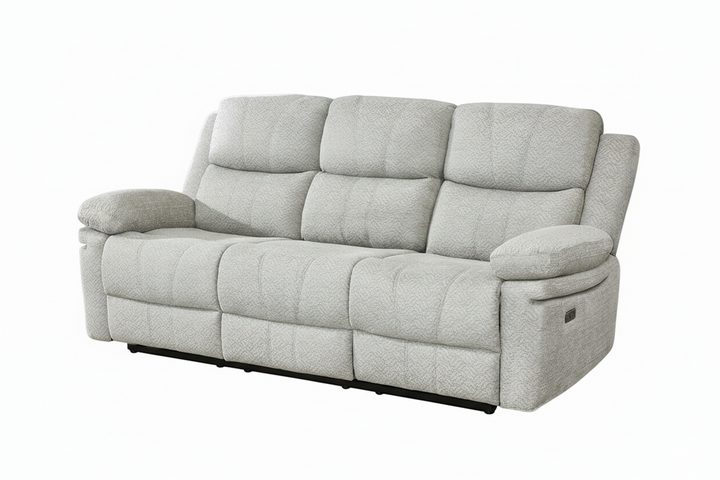 Opulence Recliner Sofa – Modern Dual Power Recliner with Center Console, USB Charging Ports and Premium Comfort Seating