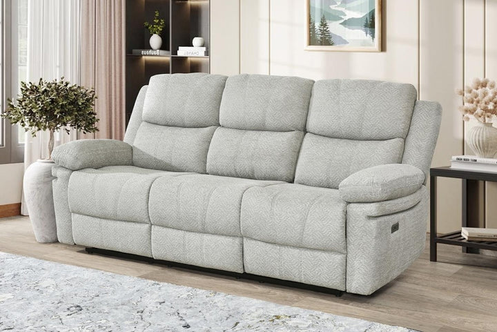 Opulence Recliner Sofa – Modern Dual Power Recliner with Center Console, USB Charging Ports and Premium Comfort Seating