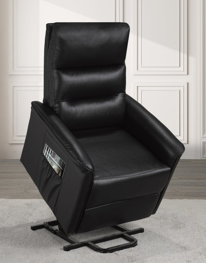 Elysia Recliner Lift Chair | Power Reclining Fabric Chair with Lift Function – Dazzling Black