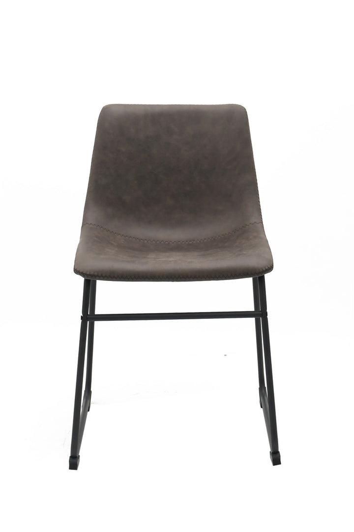 Noble Grace Dining Chair Set of 2 – Modern Upholstered Chairs with Steel Frame, Sled Base and Ergonomic Comfort Design