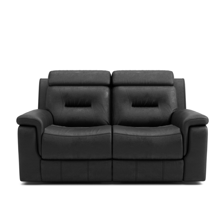 Norwood Midnight Black Recliner Loveseat – Premium Leather Upholstery, Plush Cushioning, Smooth Reclining Mechanism And Contemporary Comfort Seating for Modern Living Room
