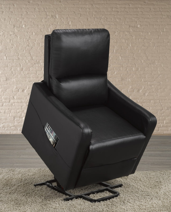 Fusion Recliner Lift Chair | Power Reclining Fabric Chair with Lift Function – Midnight Black