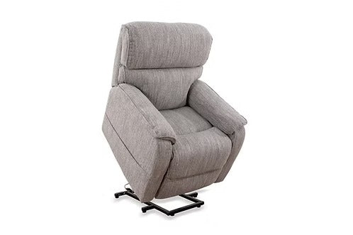 Orvexa Lift Chair in Soft Grey Fabric with Wired Remote Control &amp; High-Density Comfort Seating