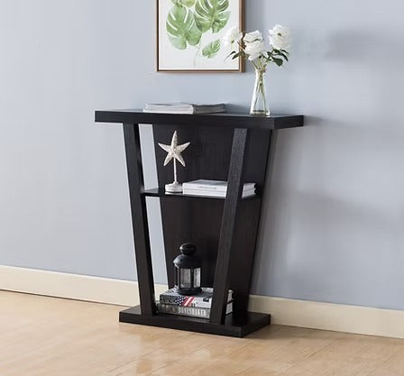 Orvianzo Console Table – Espresso Finish Modern Entryway Console Table