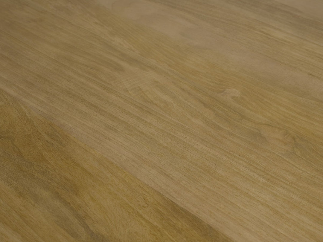 Sorento Solid Mango Wood Dining Table with Panel Legs | Modern Rectangular Contemporary Design