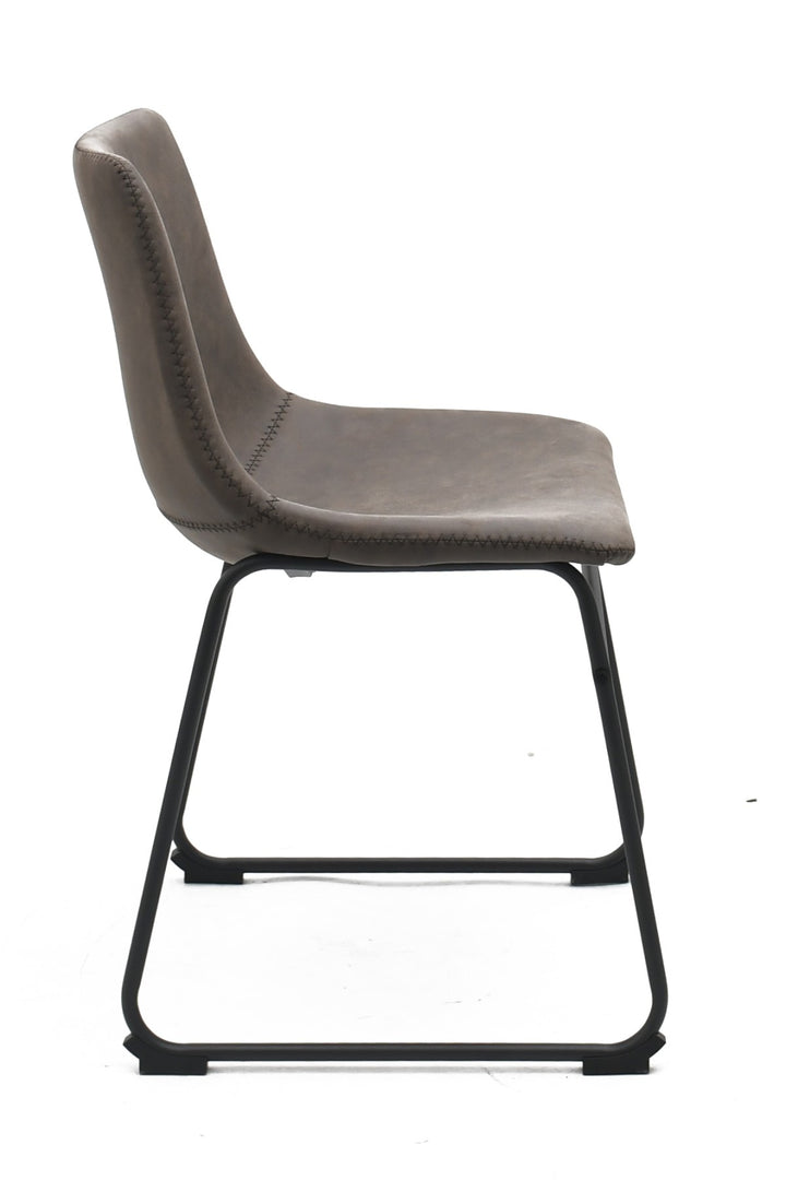 Noble Grace Dining Chair Set of 2 – Modern Upholstered Chairs with Steel Frame, Sled Base and Ergonomic Comfort Design